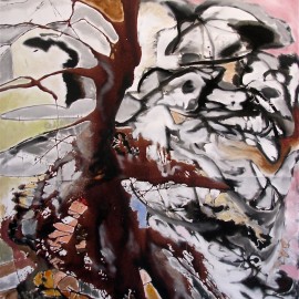 Ancestor Spirit (2011), acrylic on canvas, 37"x39"
